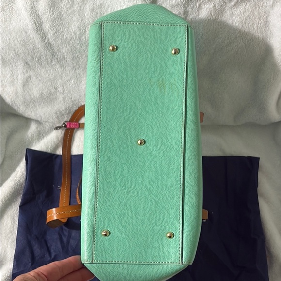 Dooney & Bourke Claremont Miller Leather Seafoam Green Purse. Great Condition. - Picture 13 of 16